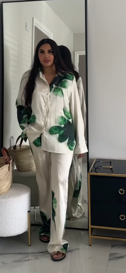 Green leaf Co Ord